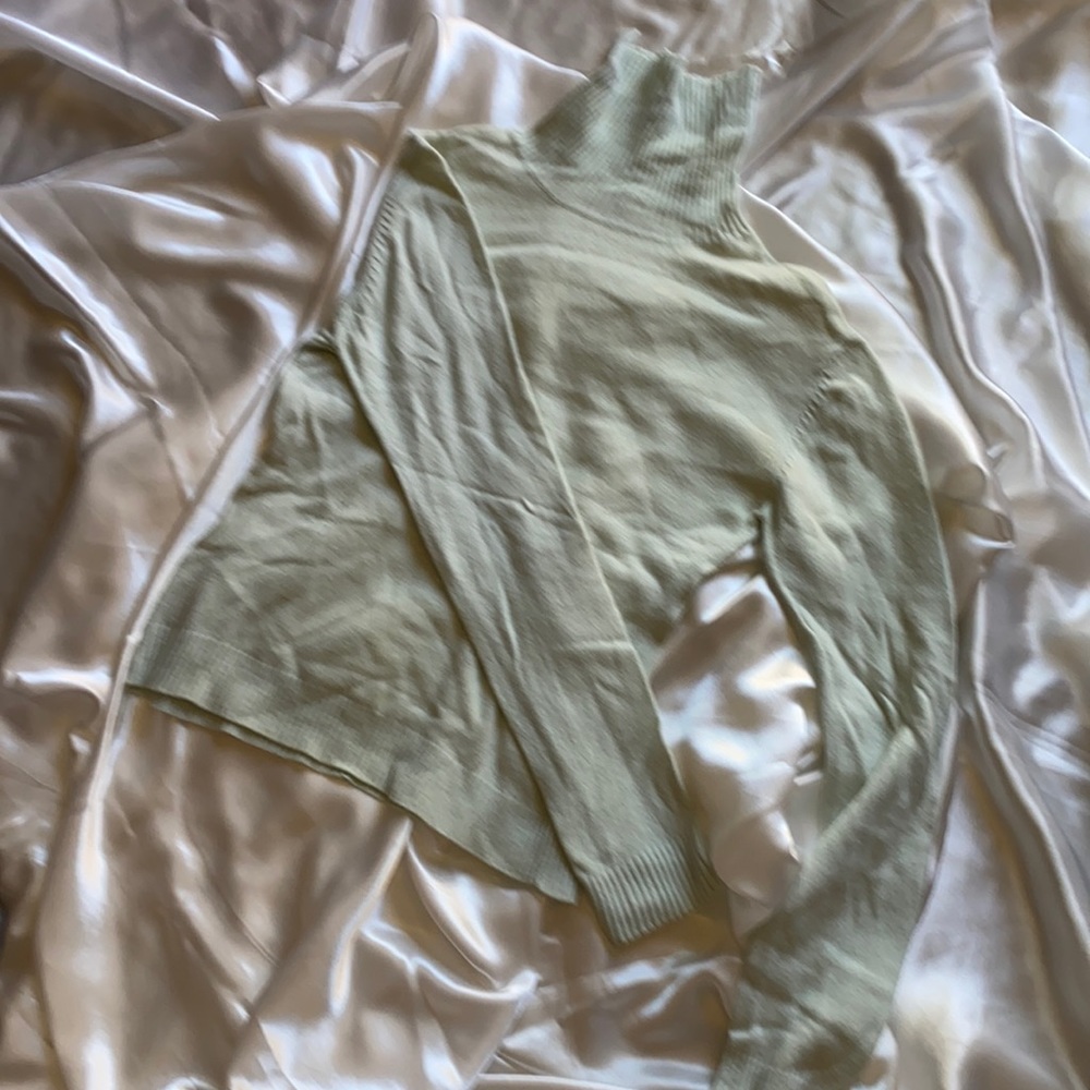 Light blue turtle neck shirt